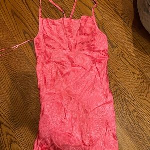 Pink Zara slip dress